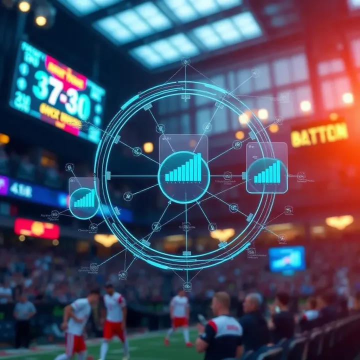 Prediction Algorithms and Game Statistics in Aviator Conceptual illustration showing the interaction between prediction algorithms and game statistics in Aviator