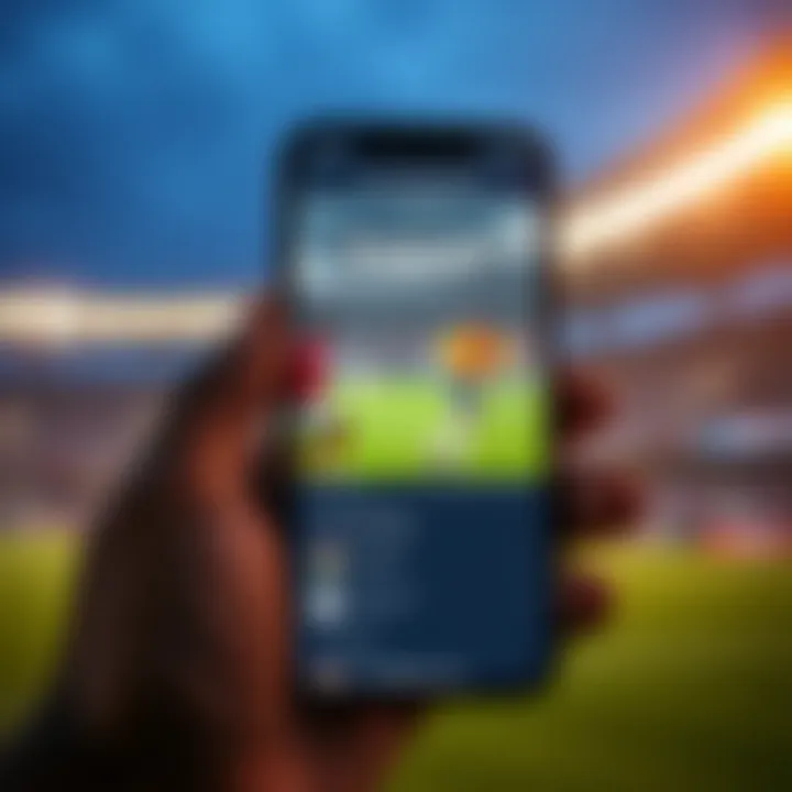 Mobile phone displaying Betpawa sports betting interface with live football match