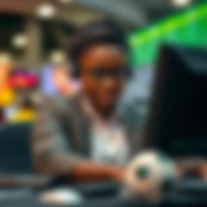 Customer support agent assisting with betting account inquiries