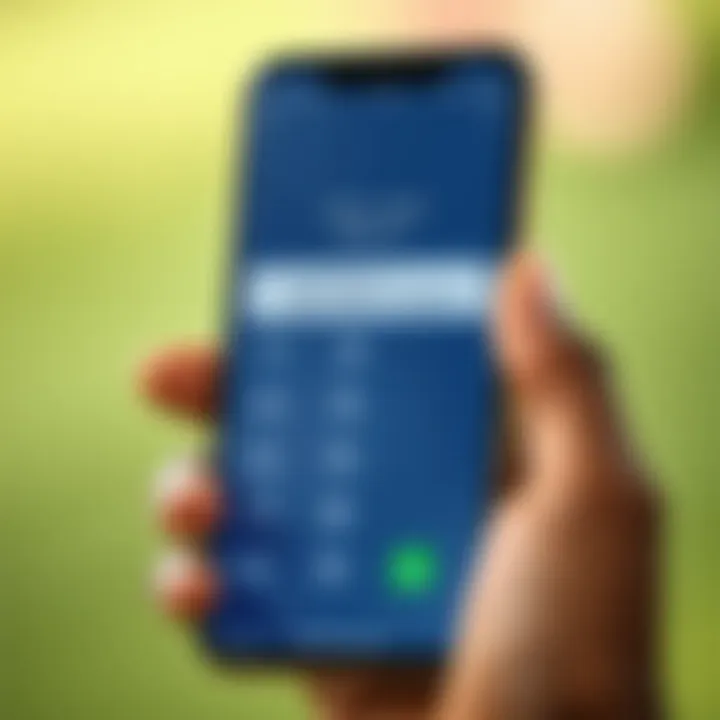 USSD code input on a smartphone keypad for loading Betpawa betting balance